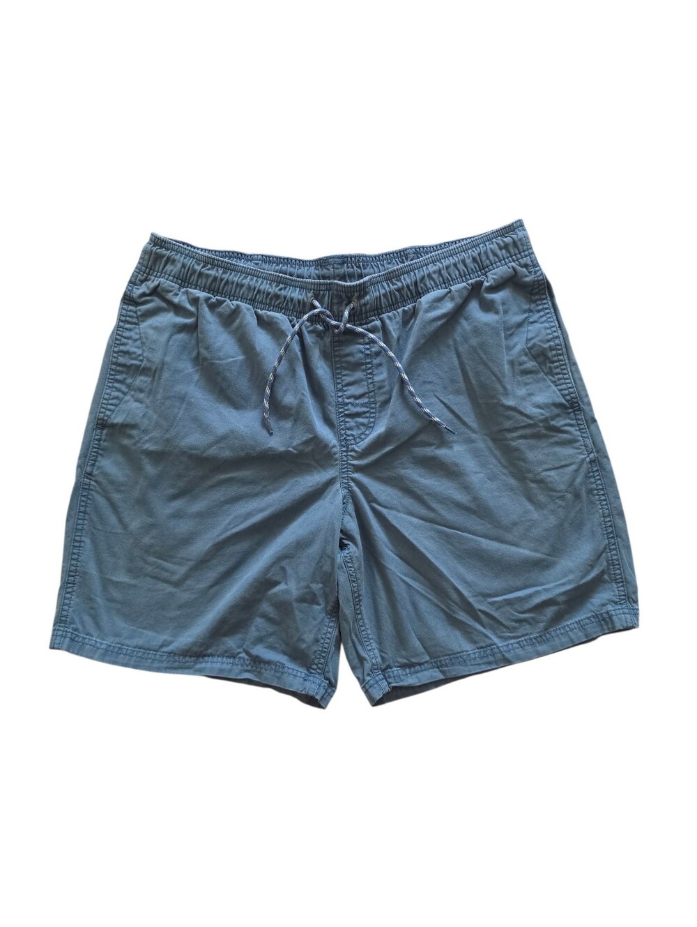 Amazon Essentials Men's Blue Drawstring Casual Shorts - Size Large